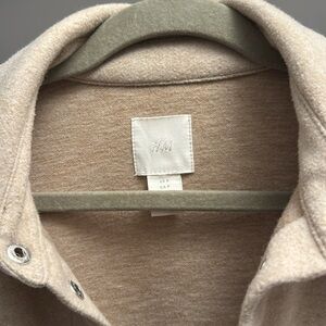 Small Wheat Colored Long Short Jacket from H&M